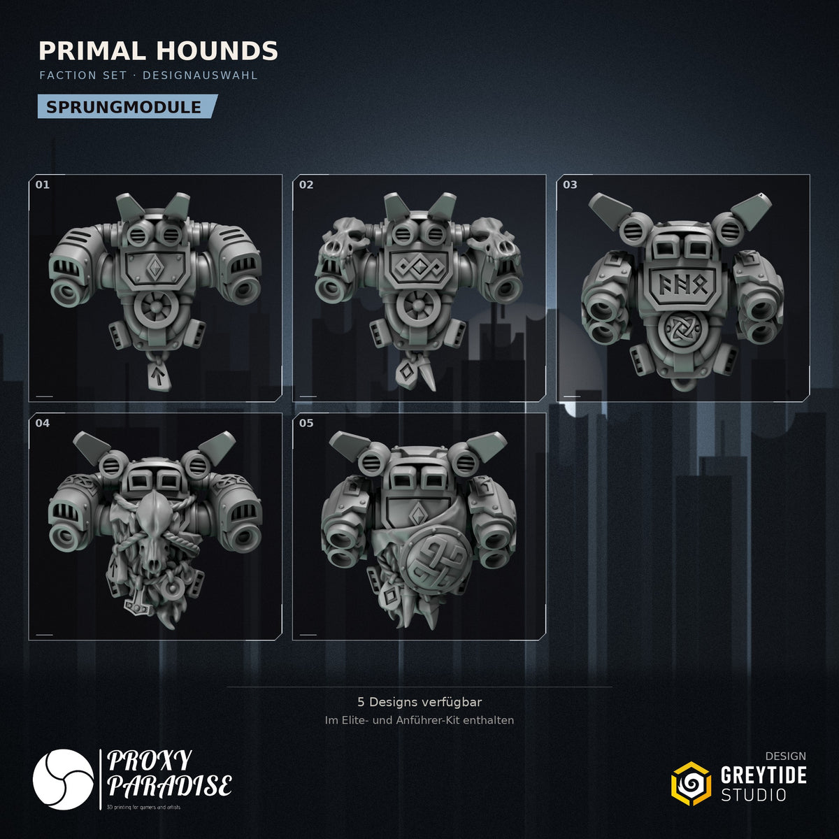 Primal Hounds Faction Set - Veteranen mit Sprungmodul