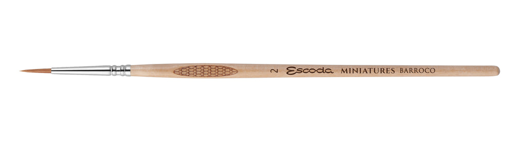Escoda Barroco Miniaturpinsel Round Pointed Gold Toray