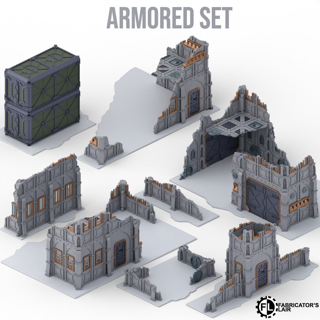 Armored Set - klappbares Gelände – einsetzbar für 11te Edition | Fabricator's Lair