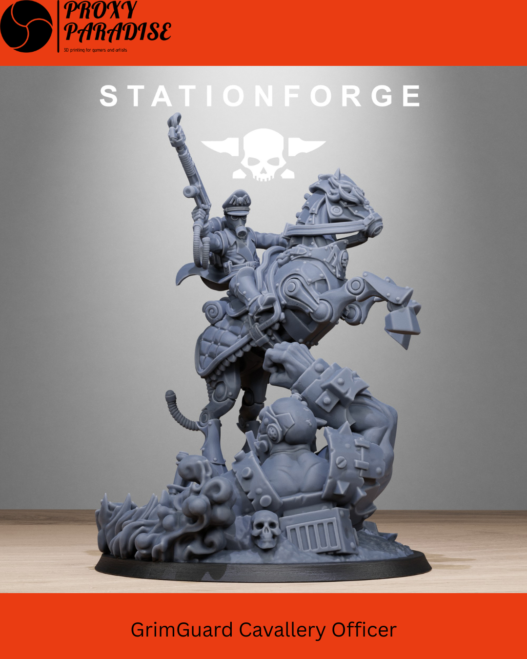 GrimGuard Cavallery Officer Proxy DKoK 40k