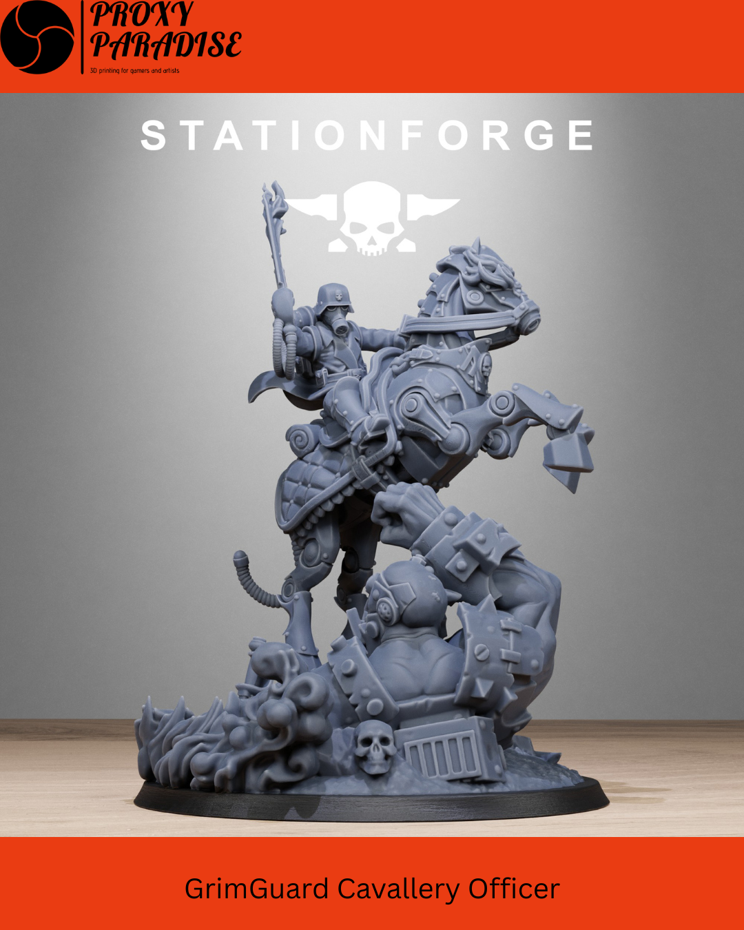 GrimGuard Cavallery Officer Proxy DKoK 40k