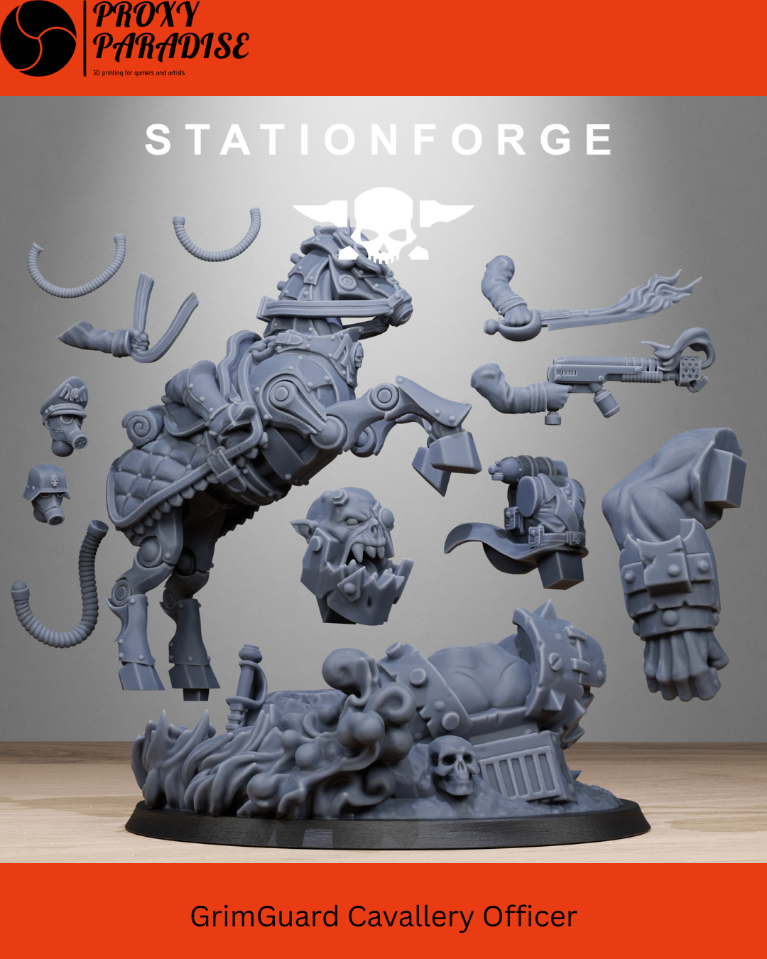 GrimGuard Cavallery Officer Proxy DKoK 40k