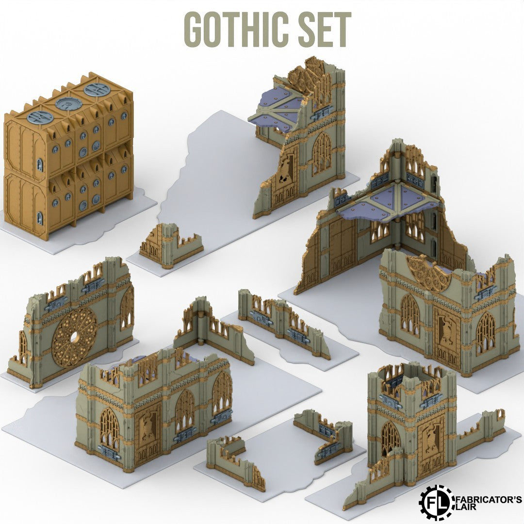 Gothic Set - klappbares Gelände Set –  einsetzbar für 11te Edition | Fabricator's Lair