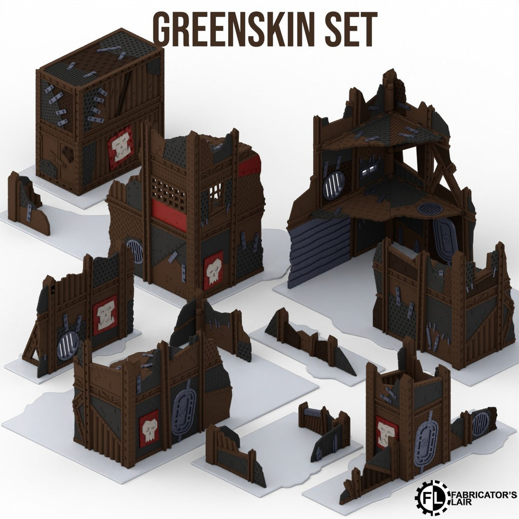 Greenskin Foldable Terrain Set – klappbares Sci-Fi Tabletop Gelände
