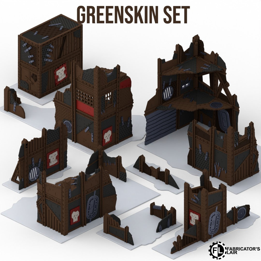 Greenskin Set - klappbares Gelände – einsetzbar für 11te Edition | Fabricator's Lair