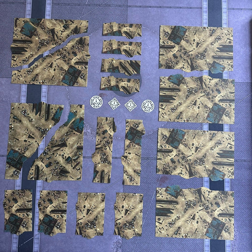 11th Edition Terrain Bases | 16+2 Layout Panels | Tabletop Basics | geeignet für Warhammer 40k