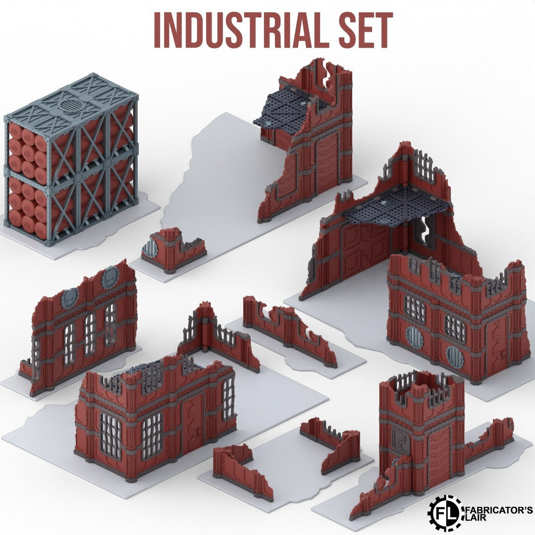 Industrial Set - klappbares Gelände – einsetzbar für 11te Edition | Fabricator's Lair