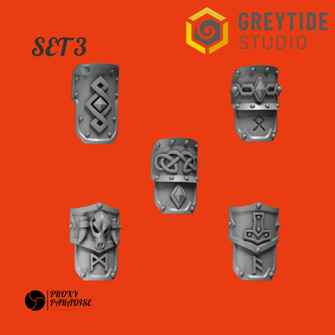 greave decoration 40k wolves